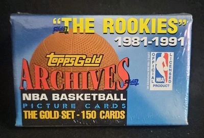 1993 Topps Gold Archives NBA Basketball The Gold Set "The Rookies" 1981-1991 Box - Image 1 of 4