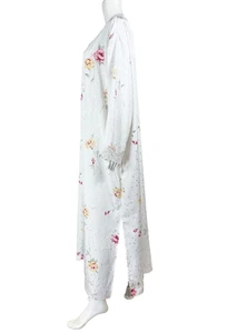 OSCAR de la RENTA Nightgown Sleep Dress Kaftan Floral Print Plus Size 3X - NTSF - Picture 1 of 8