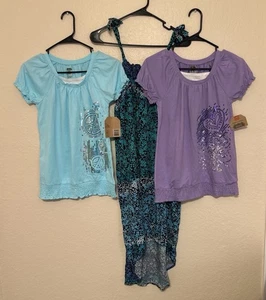 Girls Route 66 And Xhiliration Maxi Dress Top Sz 14/16 Lot Of 3 Pieces - Picture 1 of 9
