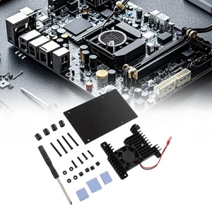 Custodia per scheda di sviluppo adatta per custodia arancione Pi 3B con passivo Coo BAJ - Foto 1 di 24