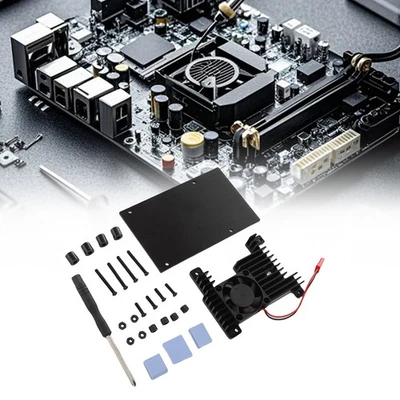 Custodia per scheda di sviluppo adatta per custodia arancione Pi 3B con passivo Coo BAJ - Immagine 1 di 4