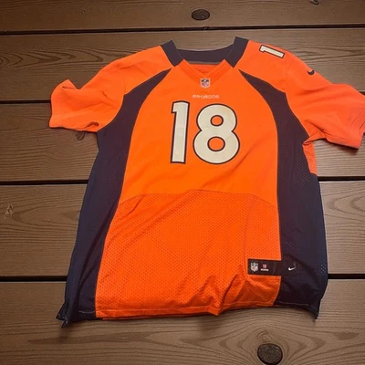 Auténtica camiseta de fútbol americano Nike Denver Broncos Peyton Manning NFL talla 52 naranja  Foto 1 de 3