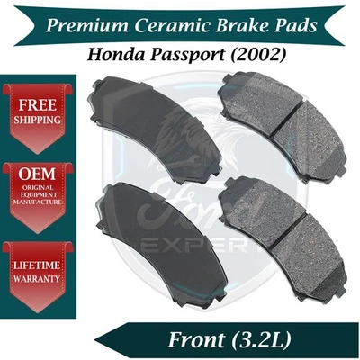 Akebono OEM Front Ceramic Brake Pads Kit For 2002 Honda Passport 9 Yr Warranty - Image 1 of 4