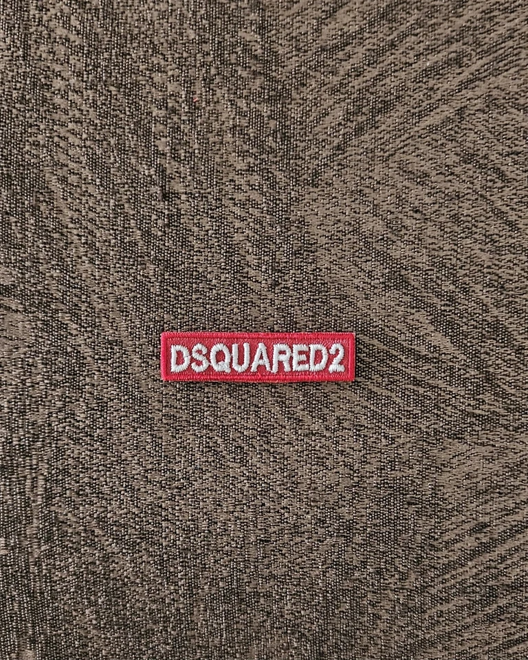 TOPPA PATCH Replica DSQUARED2 Ricamata Termoadesiva o da Cucire 4X1CM