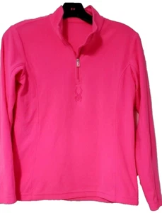 Spyder Athletic Young Girls Top T-Shirt High Neck Hot Pink Large - Picture 1 of 5