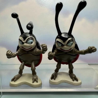 Vintage Disney A Bug's Life Francis The Ladybug PVC Figure 3.5" (2) Pack - Image 1 of 3