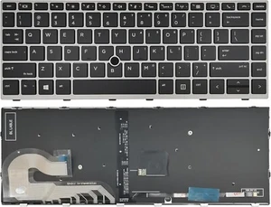 NUOVA tastiera USA retroilluminata HP EliteBook 745 840 G5 L11307-001 L14377-001 L14378-001 - Foto 1 di 4