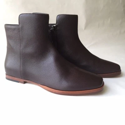 MaxMara Fumetto Brown Leather Booties are New in box. European size 36 / US 6.5 - Image 1 of 4