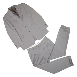 Traje de hombre VALENTINO gris regular tejido lana XL W34 L32 - Imagen 1 de 6