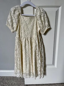 Zara Girls Lace Dress Size 7 - Picture 1 of 2