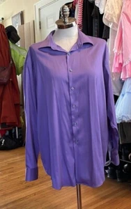 Alfani button down purple shirt Mens XL - Picture 1 of 8