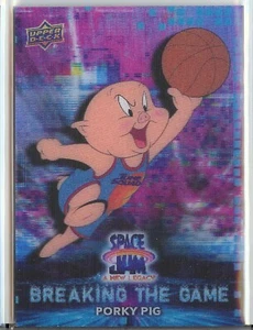 Space Jam A New Legacy Breaking the Game 3D Lenticular Card #3D-7 Porky Pig - Picture 1 of 2
