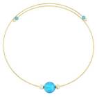 Glassofvenice Murano Glass Choker Necklace - Aqua Blue
