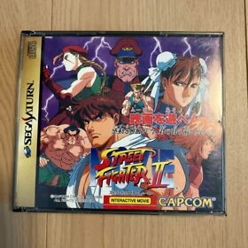 Street Fighter 2 II Movie SS Capcom Sega Saturn From Japan