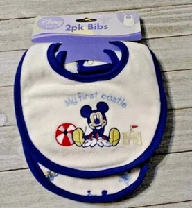 Mickey Mouse Baby Bibs 2 Pack - Imagen 1 de 2