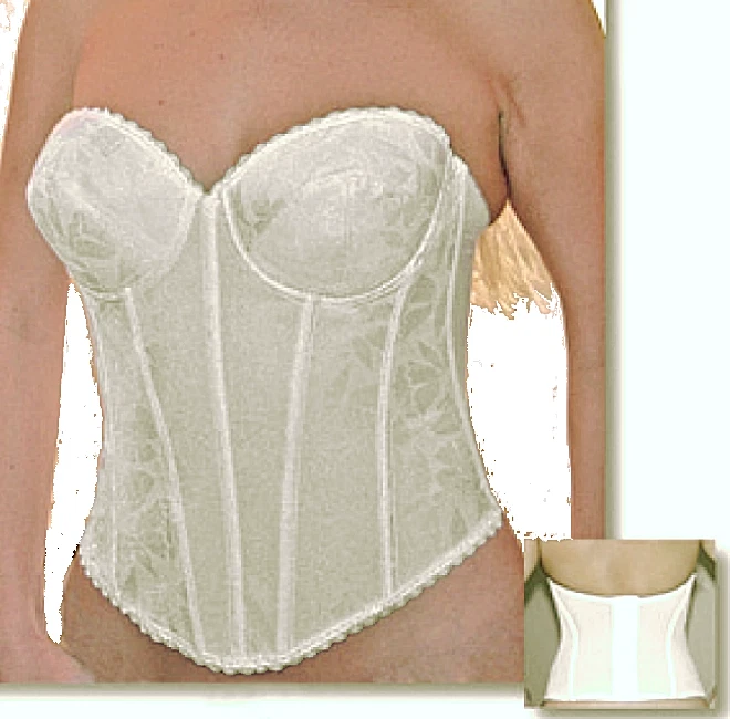 Sujetador Longline Valmont Floral Deluser sin tirantes con aros blanco 899 precio de venta sugerido por el fabricante - 205 USD. 34B Foto 1 de 4