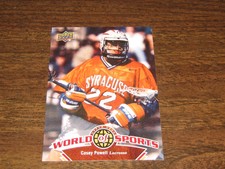 2010 Upper Deck World of Sports Casey Powell Rookie Card - Syracuse Lacrosse NLL