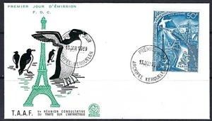 B&D: 1969 French Southern & Antarctic Terr. Scott C17 on FDC (penguin cachet) - Picture 1 of 2