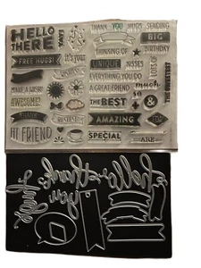 Hero Arts Monthly Hero März 2018 MH0318 Stamps And Dies Only Free Hugs Hello - Bild 1 von 1