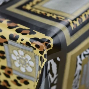 Animal Square Novelty Design PVC Vinyl Tablecloth 140cm Wide Per Metre - Picture 1 of 1