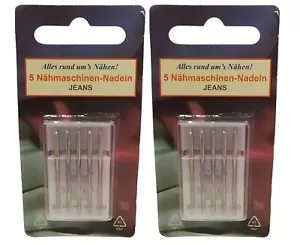 10 Stück Nähmaschinen-Nadeln JEANS System 130/705 Flachkolben - Bild 1 von 4
