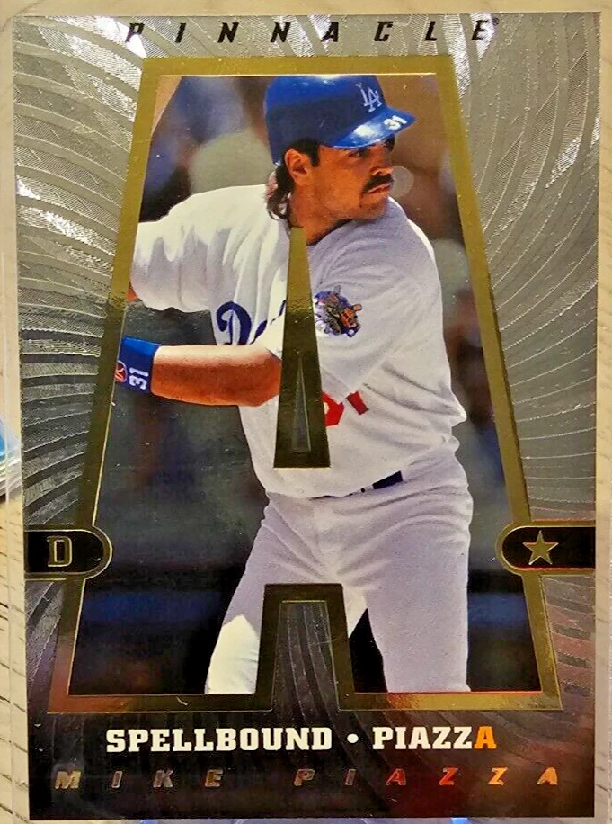1997 Pinnacle Spellbound #6 MP Mike Piazza Los Angeles Dodgers - Image 1 of 2