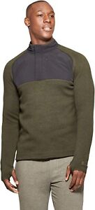 Champion C9 Mens Knit Fleece Quarter Zip Split Neck Thumbhole Pull-Over Sweater