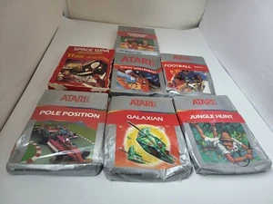7 LOT NEW FACTORY SEALED ATARI 2600 GAMES W/CRUSHED BOXES NTSC USA GAMES #R3 - Picture 1 of 10
