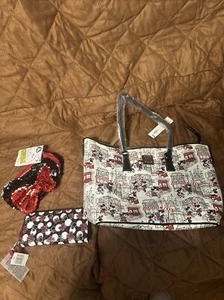 Disney Dooney & Bourke Red Mickey And Minnie Downtown Tote - Picture 1 of 3
