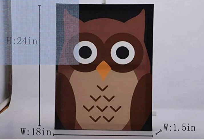 Owl Print on Canvas, Framed wall art, Ready to hang - Image 1 of 1