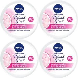 4 X 50 ml NIVEA Body Cream Natural Glow Even Tone Complex & Vitamin C - Picture 1 of 6