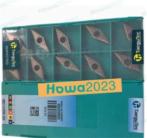 10Pcs/Box Taegutec VCMT160404PC CT3000 turning blade Carbide inserts   - Picture 1 of 3