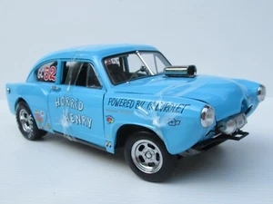 Sun Star, 1:18 scale, KAISER HENRY J GASSER "HORRiD HENRY" 1951 DRAG CAR in BLUE - Picture 1 of 18