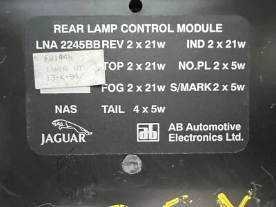 95-97 Jaguar Rear Combined Lamp Control Module Ecu Xj6,Vdp, Xj12 LNA2245BB - Image 1 of 4