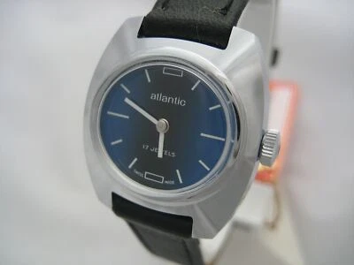 NOS NEW VINTAGE SWISS 17 JEWELS ANTIMAGNETIC ATLANTIC WOMEN'S WATCH 1960'S  - Image 1 of 4