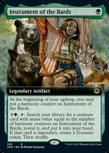 MTG INSTRUMENT OF THE BARDS FOIL EXC - STRUMENTO DEI BARDI - AFR X EN - MAGIC - Picture 1 of 1
