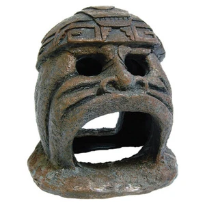 Polyresin Mayan Statue 13cm Reptile Viv Decor Fish Tank Aquarium Ornament Hide - Picture 1 of 1