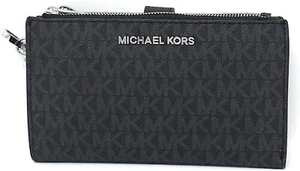 Pulsera Michael Kors Jet Set doble cremallera negra PVC - Imagen 1 de 3