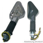 LED Blinker Trento carbonlook E geprüft klar * flexibler Gummiarm 55 mm x 30 mm 