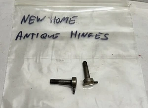 Antique New Home Sewing Machine Cabinet Treadle Top Lid Hinges Coffin Cover Tilt - Picture 1 of 9