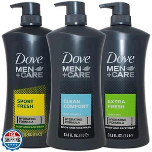 Dove Men Body Wash, Variety 3er Set, Clean Comfort, Extra Fresh und Sport Fr - Bild 1 von 1