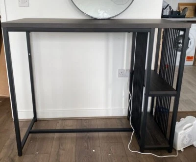 Dark Oak bar table brand new, large sturdy, home office/ dining in small spaces - Image 1 of 4