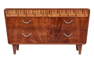 MID 20TH CENTURY SCANDINAVIAN MODERN MAHOGANY CHEST OF DRAWERS - Picture 1 of 8