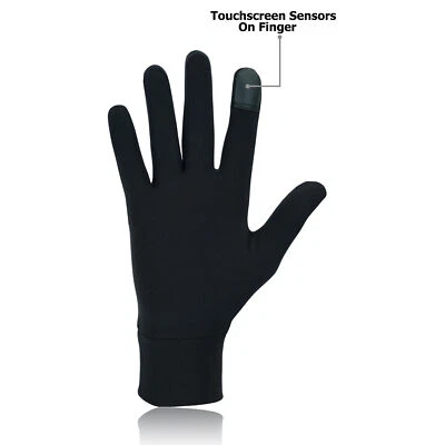 Women light weight reflective logo Running glove Black Cycling Touchscreen Phone - Image 1 of 3