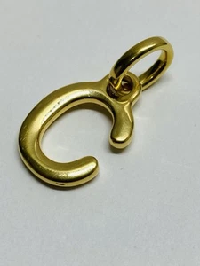 14k MILOR RESIN ITALY Small “C” Initial Pendant Read Description 1.9 G - Picture 1 of 6