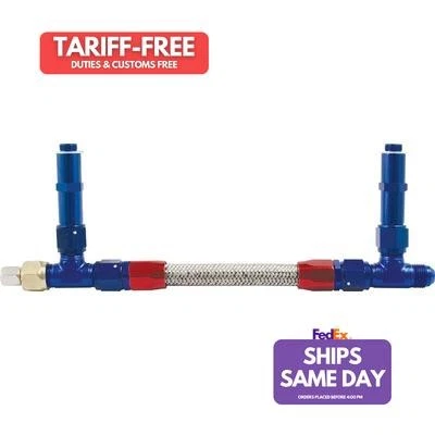 Allstar ALL26157, Kit Black Aluminum Fuel Line Kit 9-5/8In Bg Demon Performance - Image 1 of 4