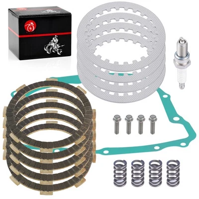 Kit de placas de acero de fricción de embrague para Honda XR200 ATC200X XL185S XL200R 1980-1984 Foto 1 de 4