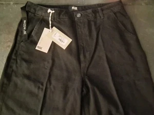 NEU PAIGE JEANS HARPER DUNKLE WASCHUNG WEITES BEIN HOSE 32x30 Neu mit Etikett - Bild 1 von 8