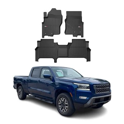 OMAC Premium Floor Mats for Nissan Frontier 2022-2025 Crew Cab All-Weather 3Pcs - Image 1 of 4