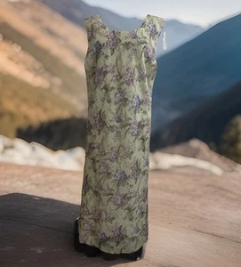 Elegante Vestido De Colección Años 90 Granero Abuela Grunge 20W Estampado Floral Midi Vestido Wimsigoth y2k - Imagen 1 de 4